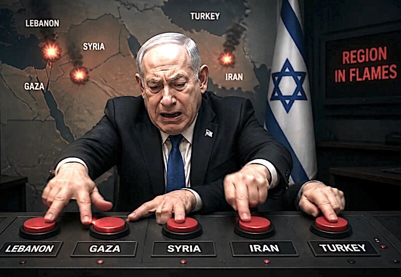 Netanyahu buttons to push