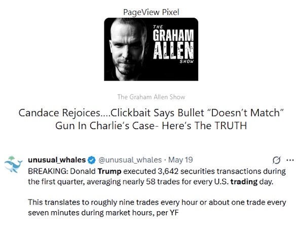 headlines charlie kirk trump trades