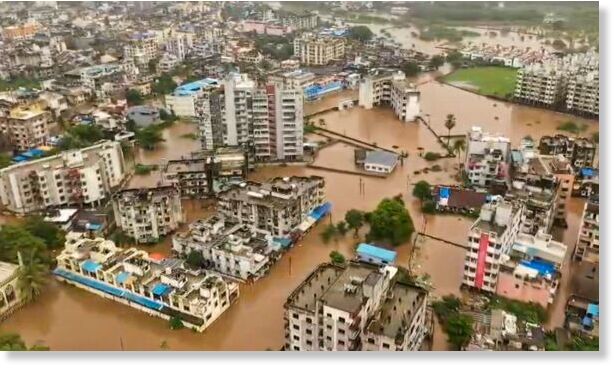Click to enlarge Torrential rains have battered Gujarat over the past 48 hours, causing severe waterlogging and flash flood-like conditions in several districts, including Ahmedabad, Surat, Navsari and Valsad.