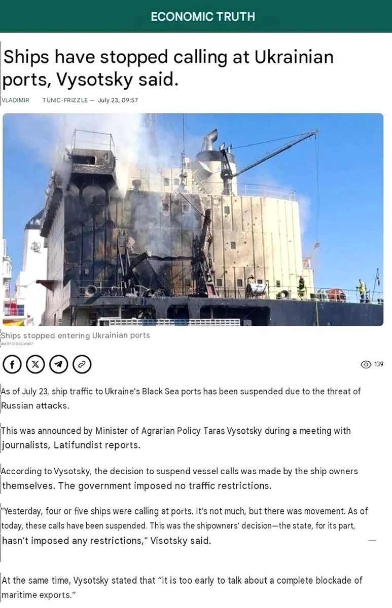 ships avoid odessa russia blockade