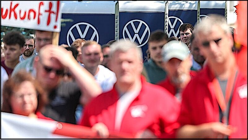 Volkswagen Employees protest