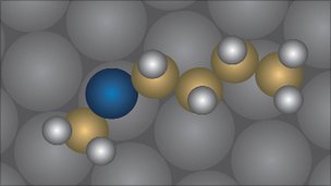 Click to enlarge butyl methyl sulphide molecule