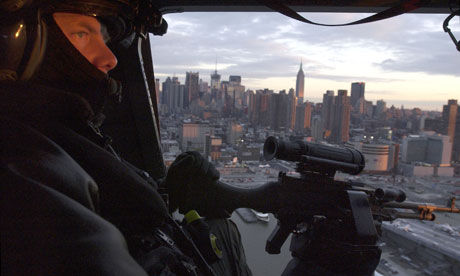 A US homeland security helicopter