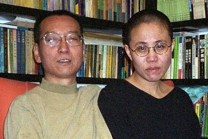 Liu Xiaobo and his wife Liu Xia