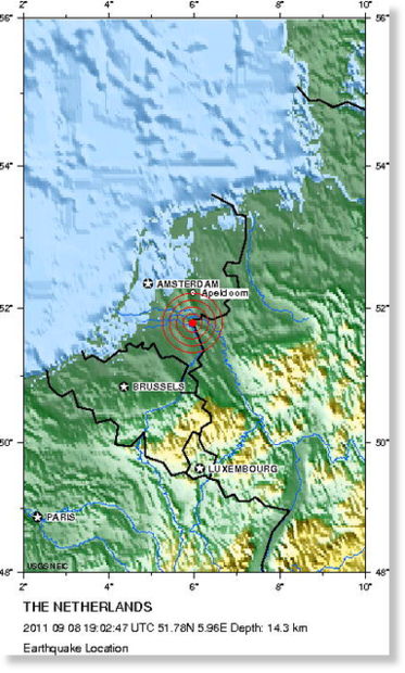 Netherlands 4.2 Magnitude Earthquake