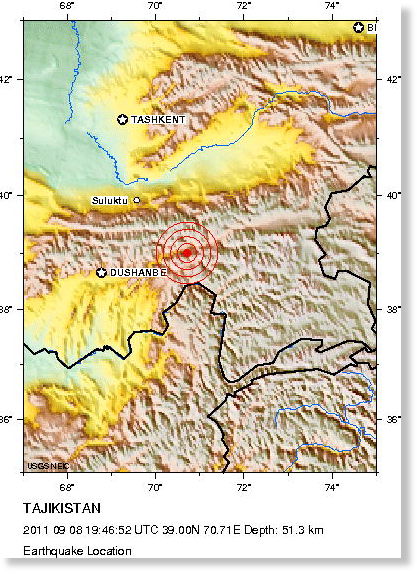 Tajikistan - Magnitude 5.0 Earthquake