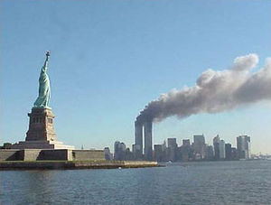 WTC attack & statue of liberty