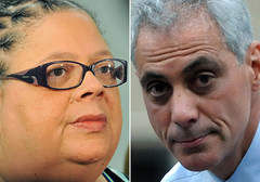 Click to enlarge rahm emanuel,Karen Lewis