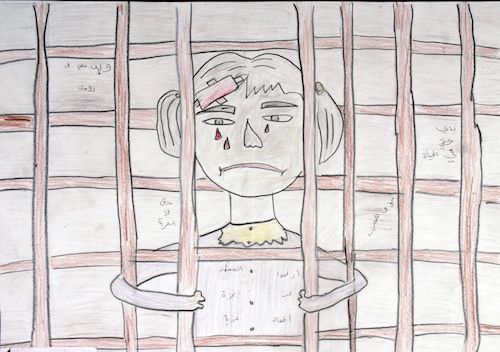 drawing, palestine children
