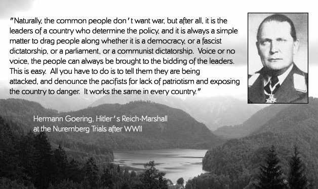 goering big lie 9/11