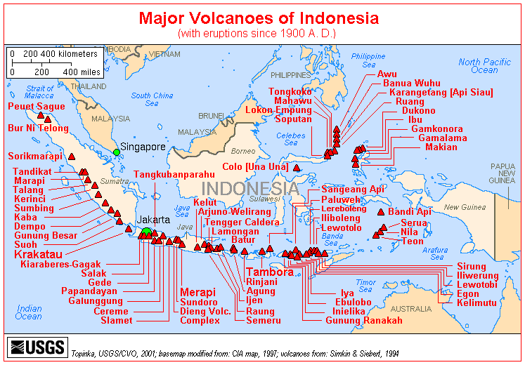 Click to enlarge Indonesia Volcanoes