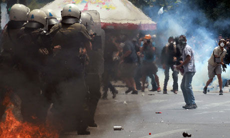Click to enlarge Greek protest