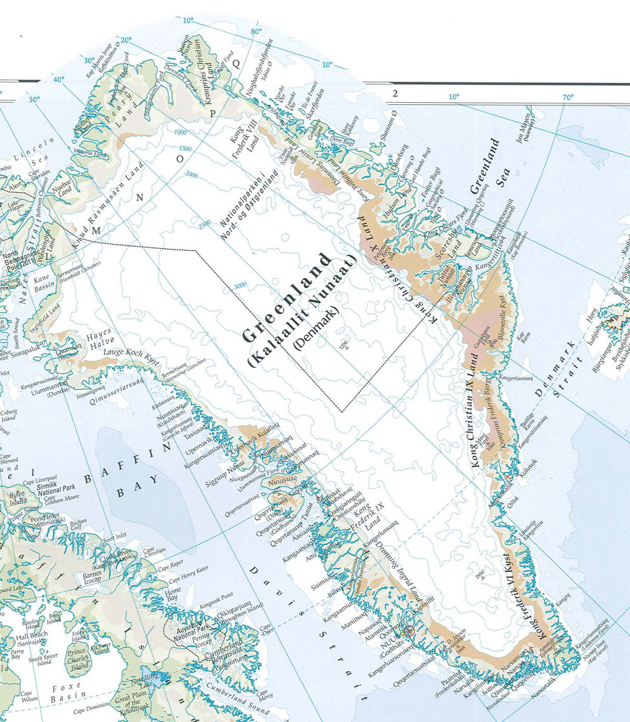 Map of Greenland