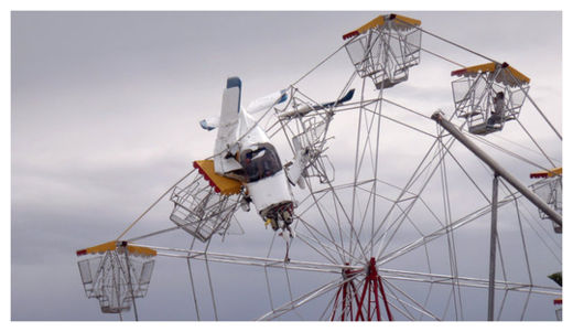 Click to enlarge Plane Crashes into Ferris Wheel