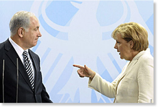 Angela Merkel and Benjamin Netanyahu