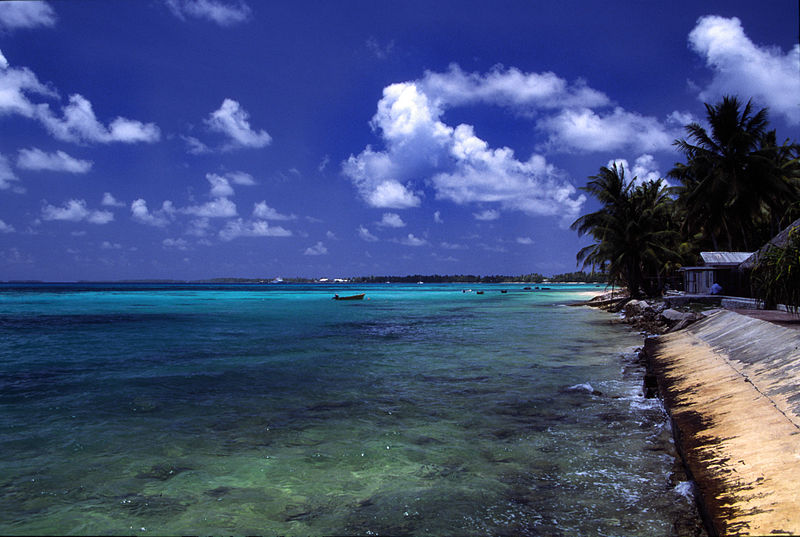 Click to enlarge Funafuti atoll, Tuvalu