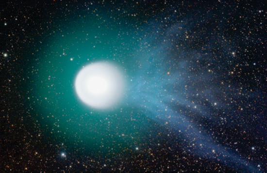 Click to enlarge Comet Holmes on November 4, 2007