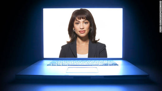 woman + computer