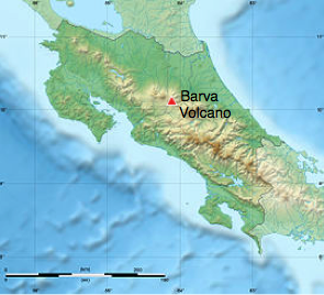 Barva volcano map 2
