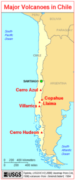 Click to enlarge Major volcanoes in Chile