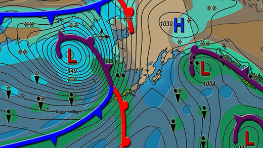 alaska weather map
