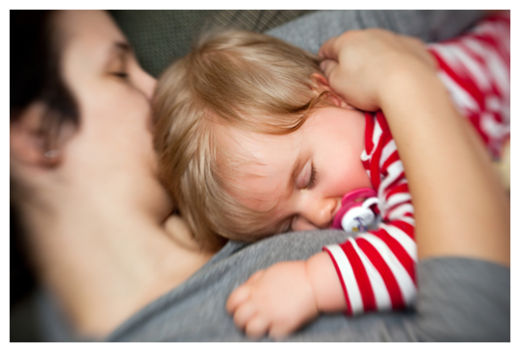 Sleeping Mum and Baby