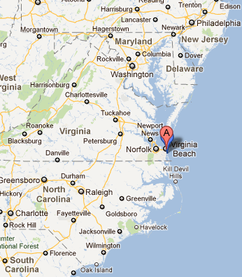 Virginia Beach map