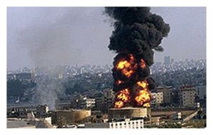 Click to enlarge Ammo Dump Explosion