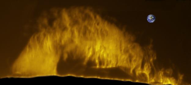 Gigantic Prominence on Sun