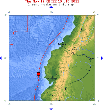 Ecuador earthquake map 11.17.11