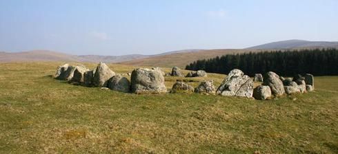 Click to enlarge stone circle in Wales