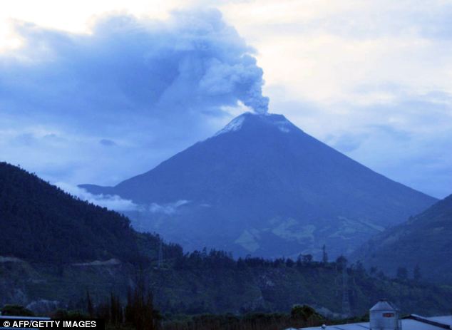 Click to enlarge Tungurahua volcano