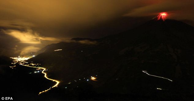 Click to enlarge Tungurahua volcano2
