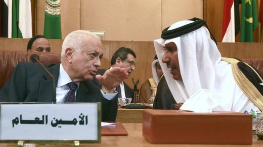 Click to enlarge Arab League meeting