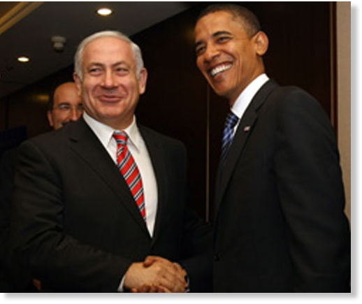 Click to enlarge Obama, Benjamin Netanyahu