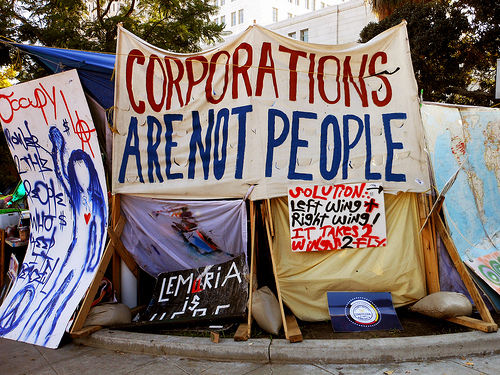 Occupy wall street coporate personhood