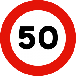 50 sign