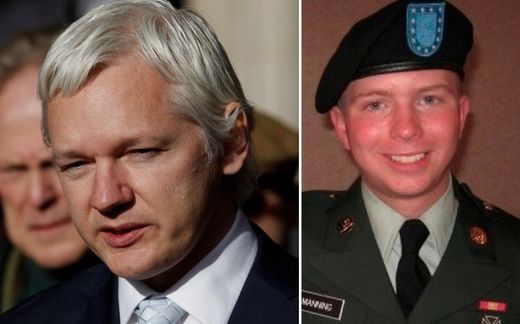 Julian Assange, Bradley Manning