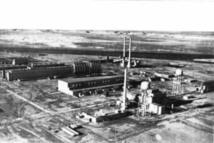 Click to enlarge The D-Reactor at Hanford
