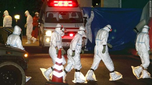 Workers at Fukushima