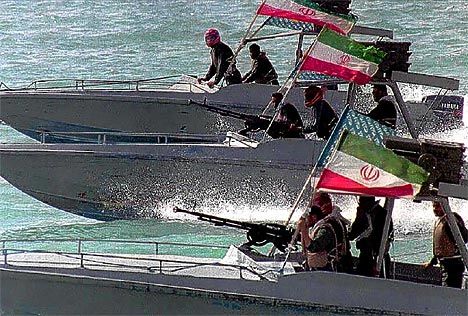 Iranian navy boats
