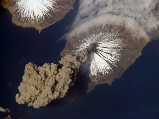 Cleveland Volcano in the Aleutian Islands 