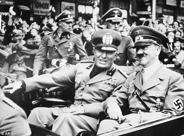 Click to enlarge Hitler, Mussolini