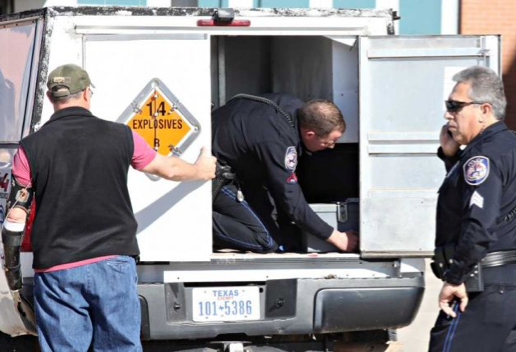 Texas Midland airport explosives