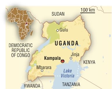 Map of Uganda