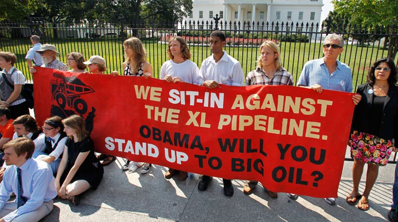 Keystone XL pipeline protest