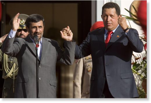 Click to enlarge Mahmoud Ahmadinejad,Hugo Chávez