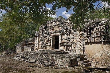 Mayan ruins at Hochob, Campeche