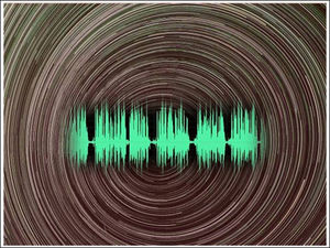 'the hum' soundwave graphic