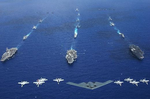 Click to enlarge US naval force